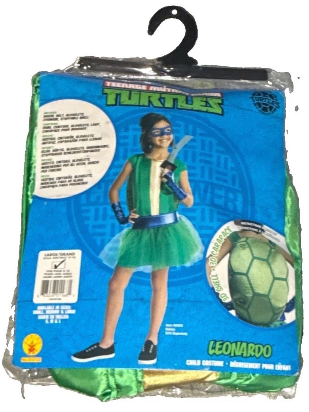 NWT Rubies Girls size Large TMNT Leonardo costume (Brand New)